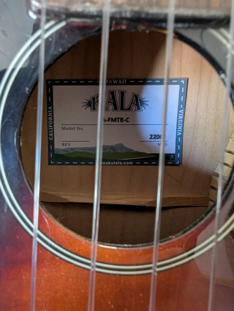 Flame Maple Tobacco Burst Concert Ukulele