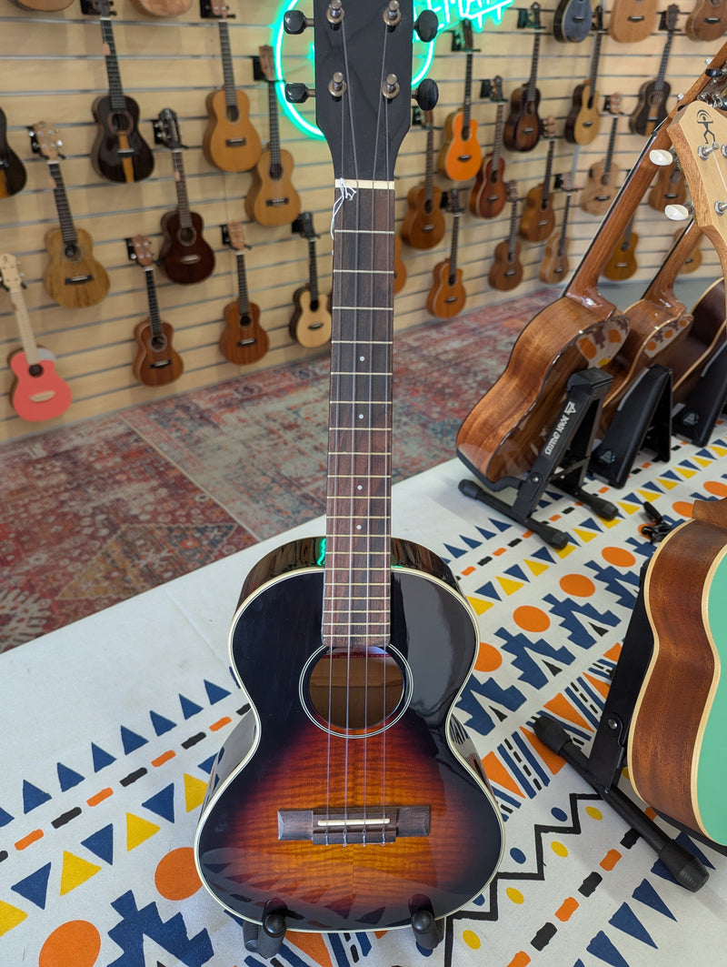 Flame Maple Tobacco Burst Tenor Ukulele