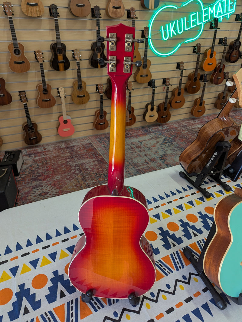 Kala Flamed Maple Tenor - Cherry Burst