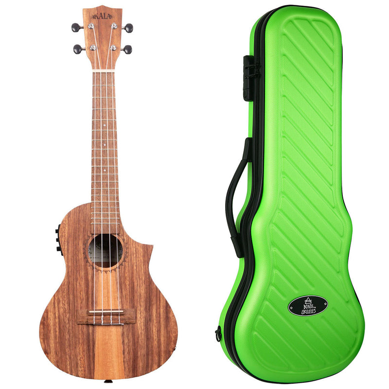 Teak Tri-Top Cutaway Concert Ukulele with EQ