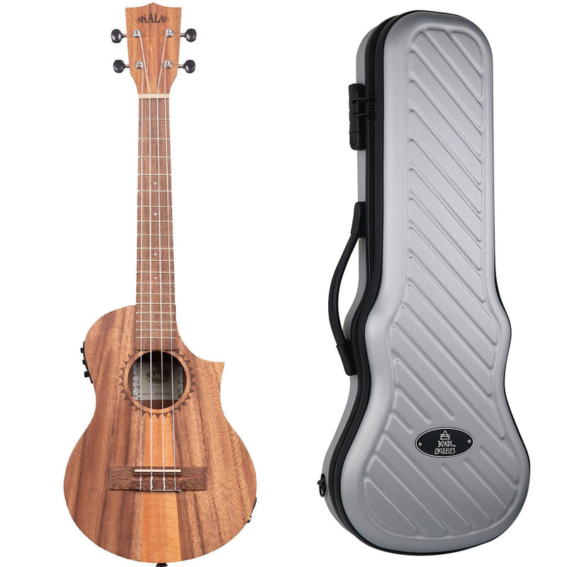 Teak Tri-Top Cutaway Tenor Ukulele with EQ