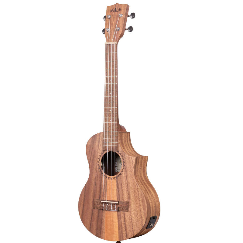 Teak Tri-Top Cutaway Tenor Ukulele with EQ