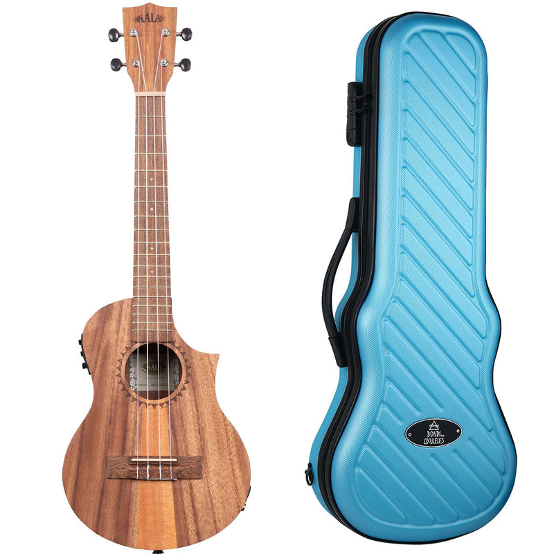 Teak Tri-Top Cutaway Tenor Ukulele with EQ