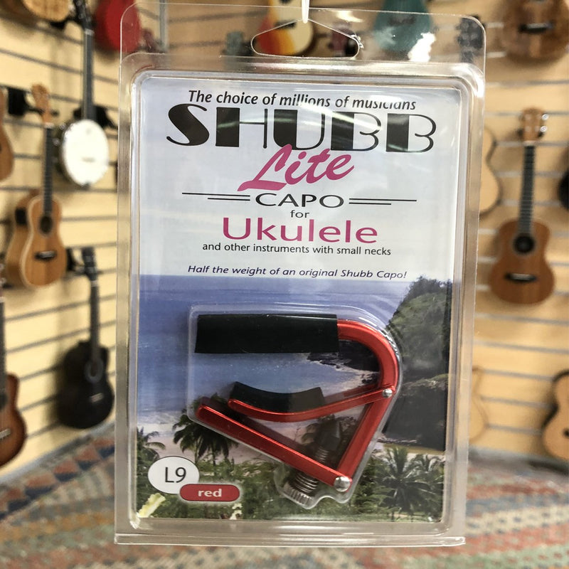 Shubb Ukulele Capo - Light Red